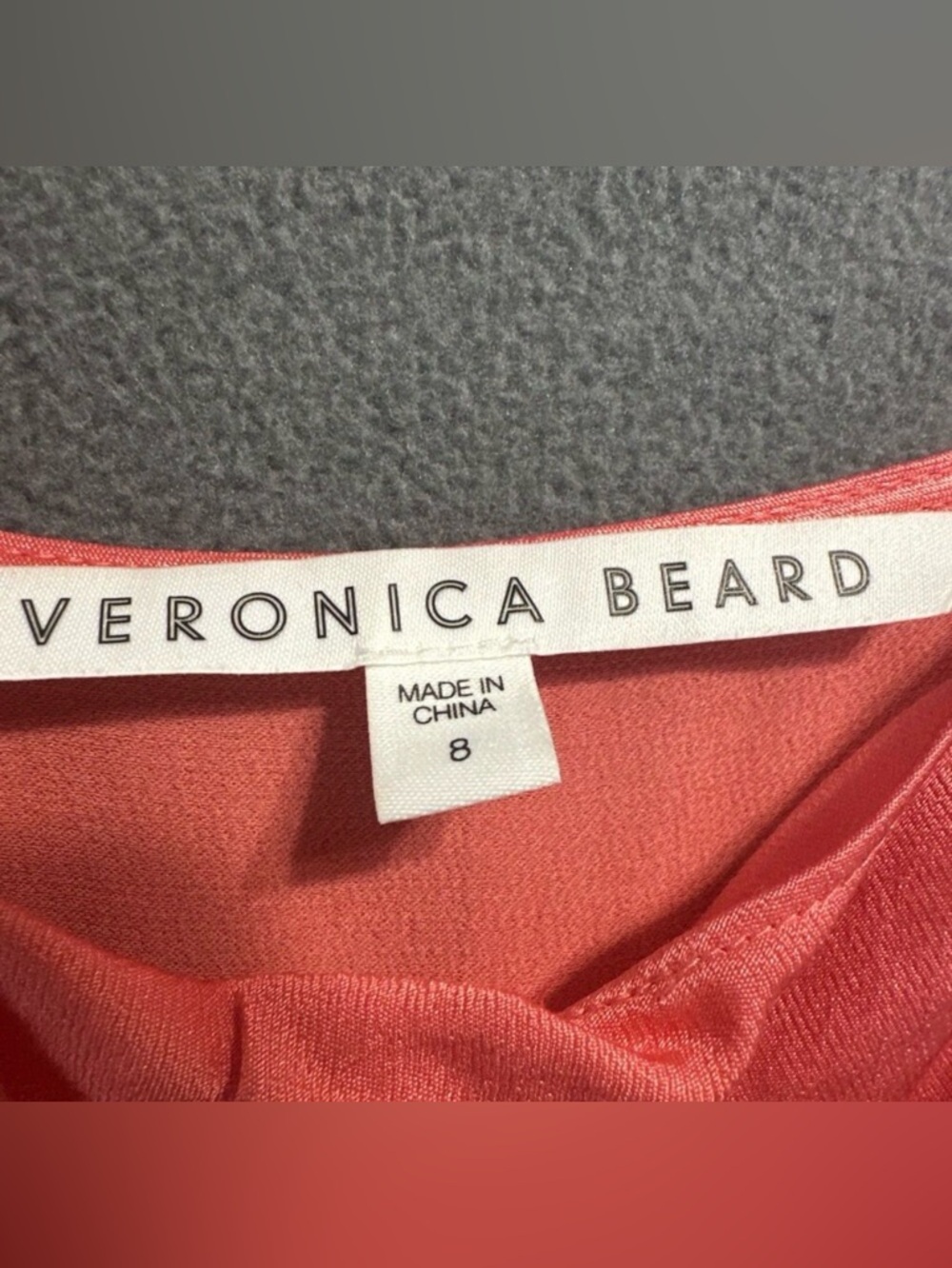 Veronica Beard Natasha Dress in Bright Coral - Picture 5 of 12